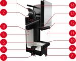 Kratki NBC 680/280 – Kamineinsatz 7 kW mit Schiebetür (Guillotine) und dreiseitiger Verglasung – Bild 3