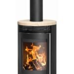 Oranier Kaminofen Rota Top 2.0 – 5,5 kW mit Sandstein-Abdeckung