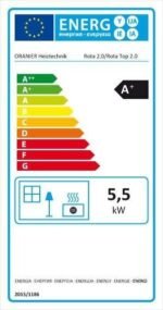 Oranier Kaminofen Rota Top 2.0 – 5,5 kW mit Sandstein-Abdeckung – Bild 3