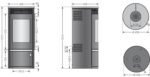 Oranier Kaminofen Rota Top 2.0 – 5,5 kW mit Sandstein-Abdeckung – Bild 2